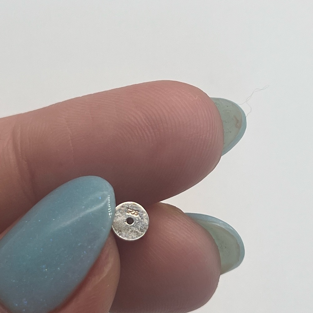 Elegant yellow genuine citrine estate Silver stamped Stud Earrings - Picture 8 of 9